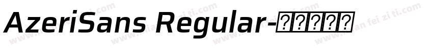 AzeriSans Regular字体转换